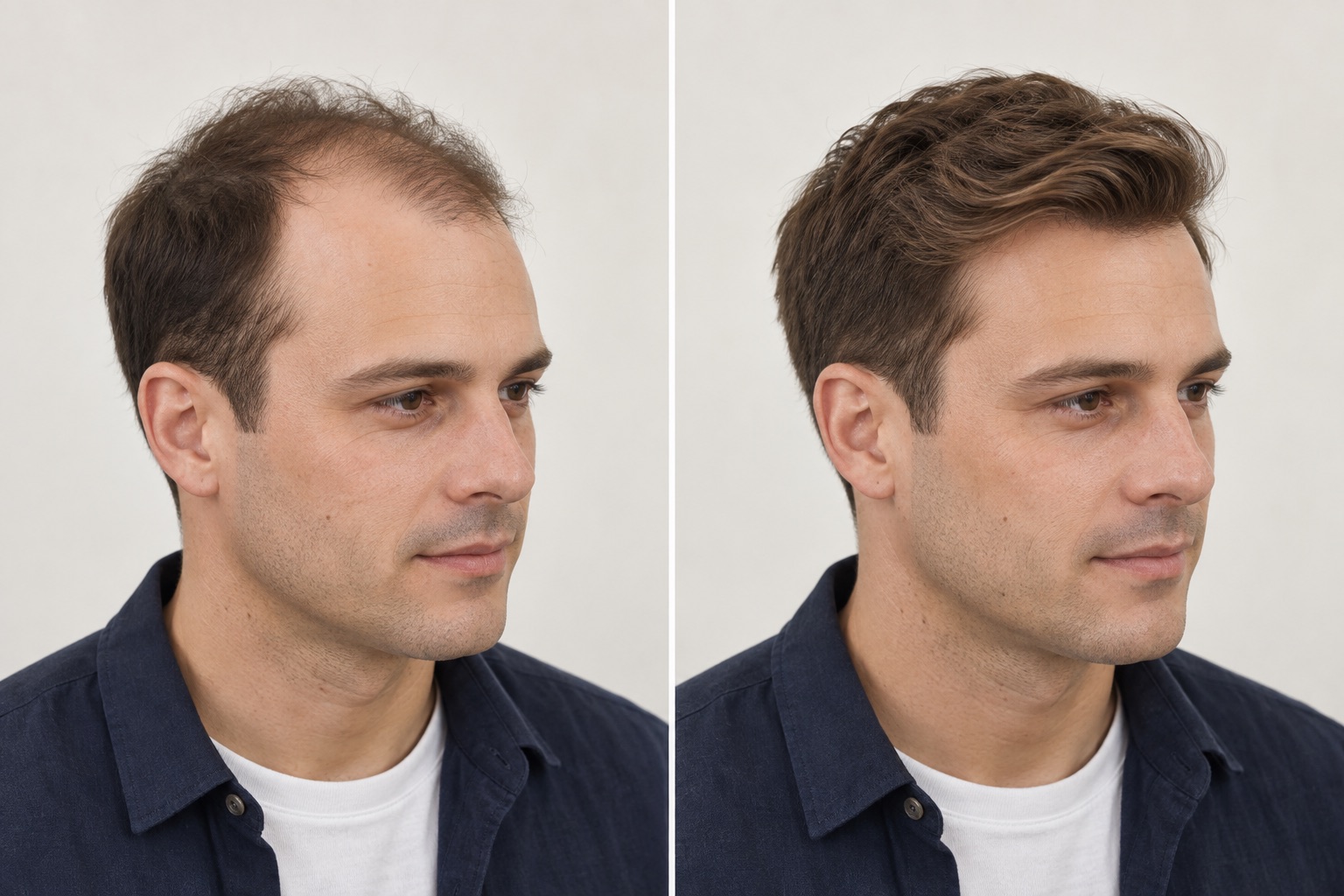 Profil und Oberkopf